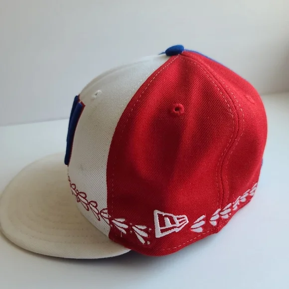 New Era Cap New York Giants NFL19 7 3/8 DFT OSTG  Fitted White/Red/Blue 59fifty - Picture 5 of 10